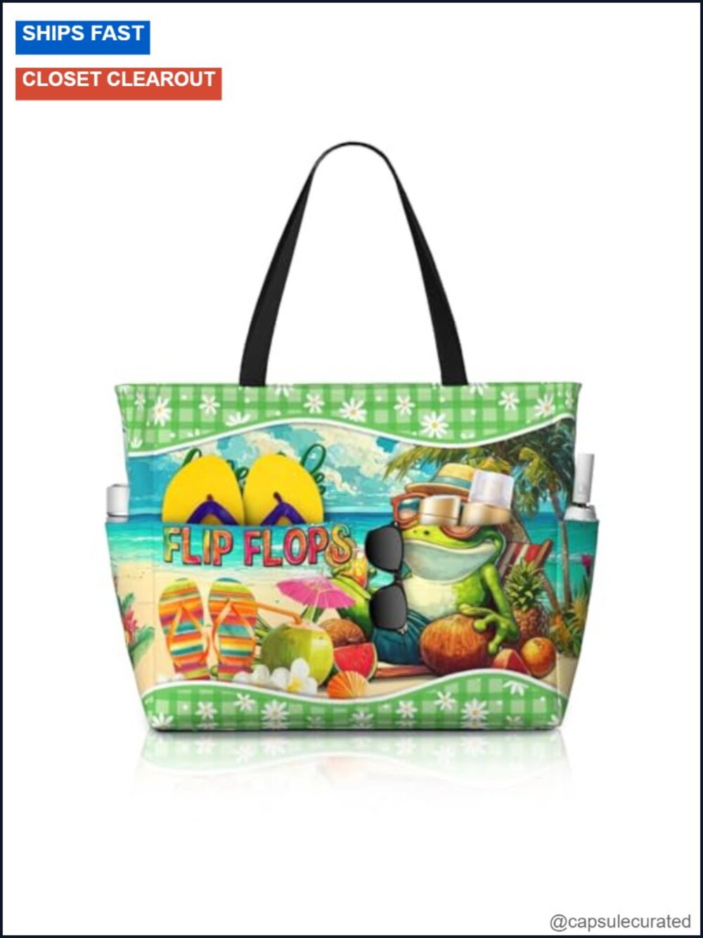 Waterproof Sandproof Beach Tote Bag - Travel Essential